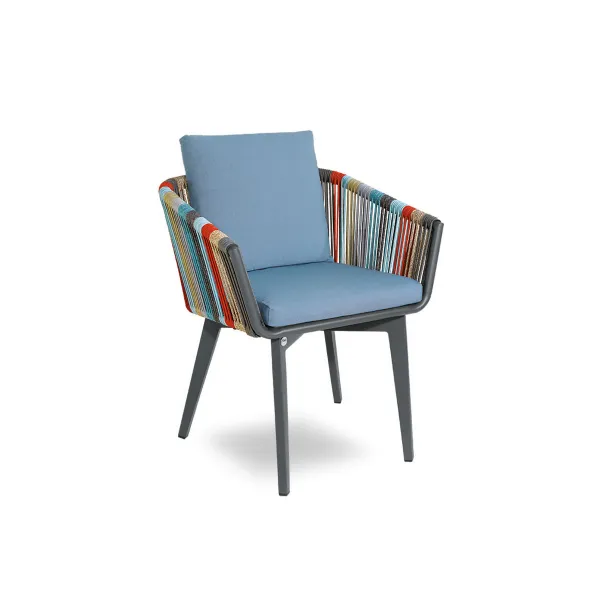Optional cover light blue color for Iride armchair