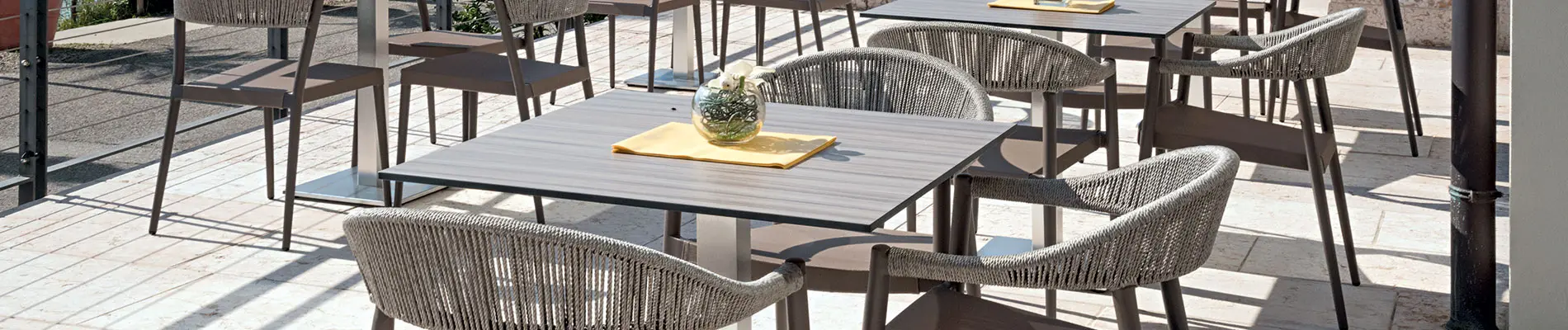 Outdoor table tops