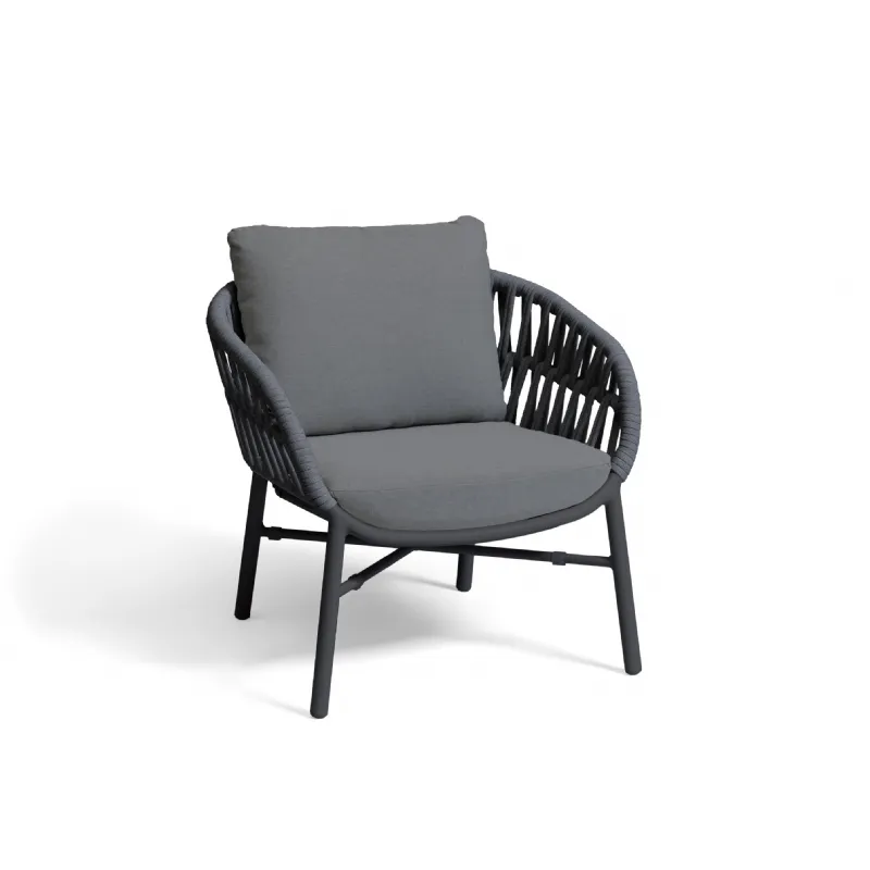 Manila lounge armchair anthracite/anthracite (Lounge sets)