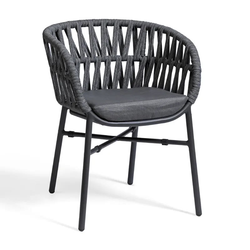 Manila armchair anthracite/anthracite (Chairs and armchairs)