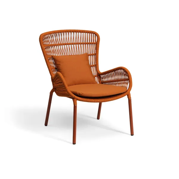 Leaf Lounge Deluxe Armchair terracotta