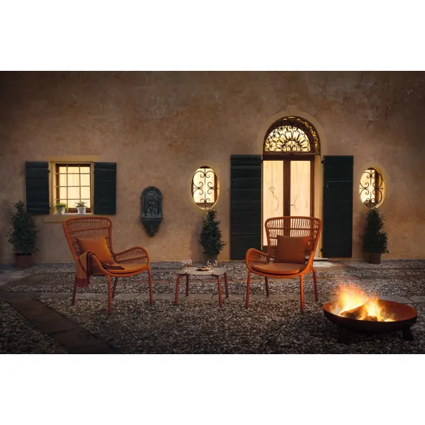 Leaf Lounge Deluxe Armchair terracotta (Lounge sets)