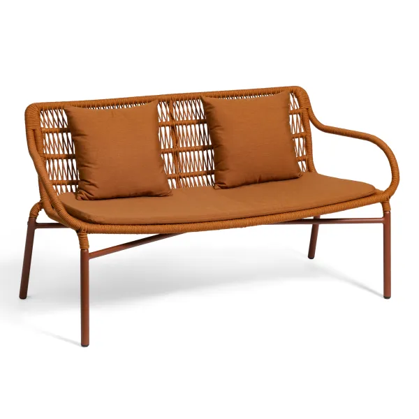 Leaf 2 seater Sofa terracotta (Lounge sets)