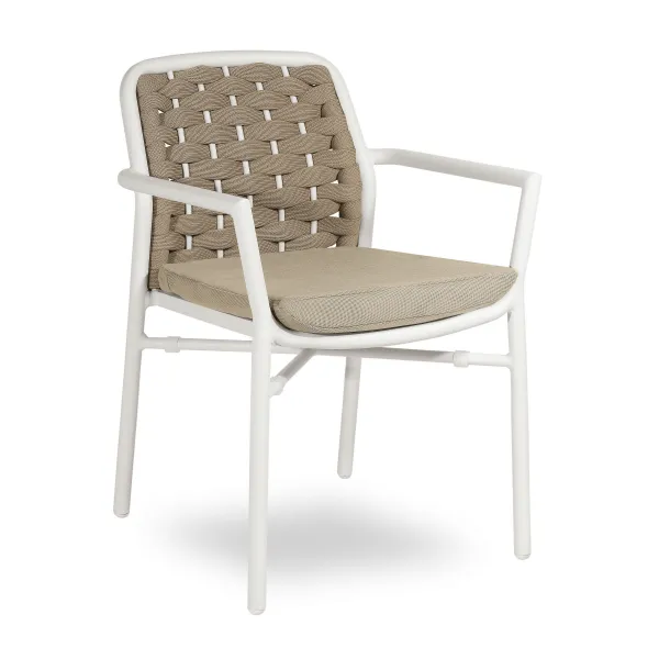 Flora Armchair white/beige (Chairs and armchairs)