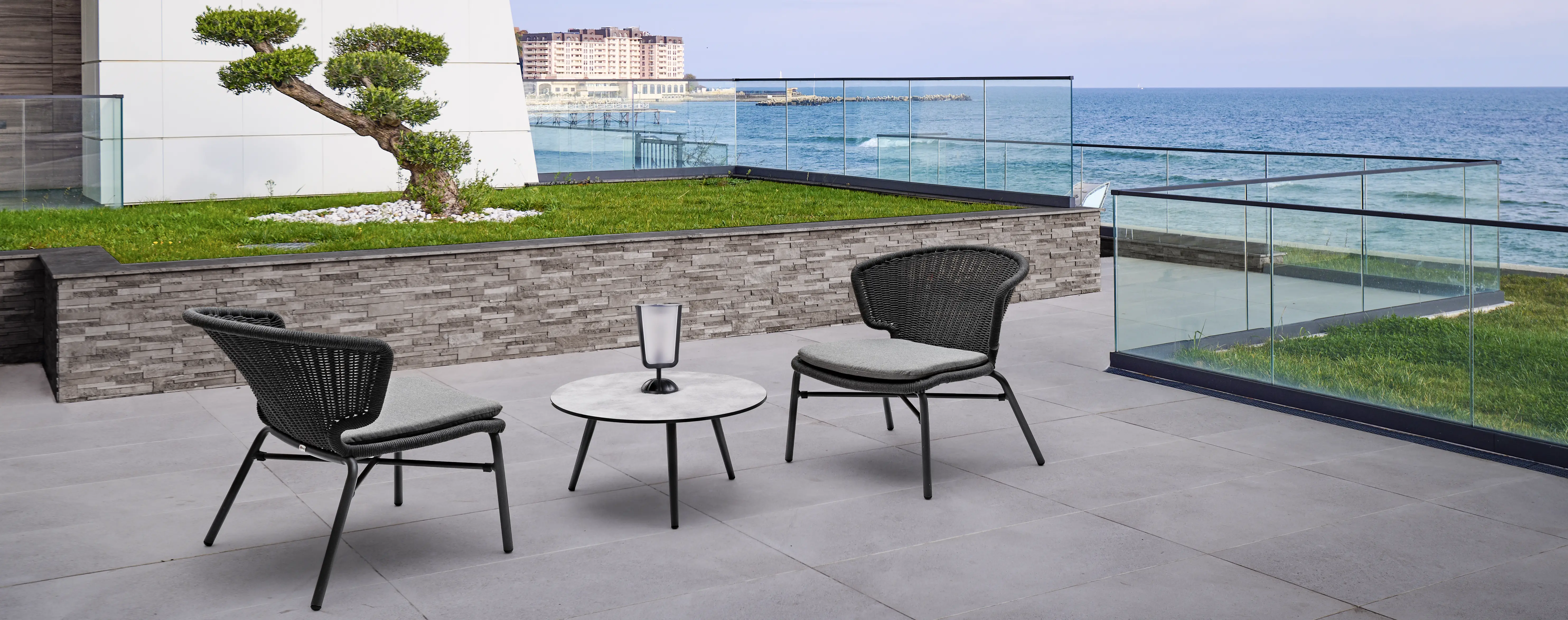 Orly lounge armchair for outdoor furnishing